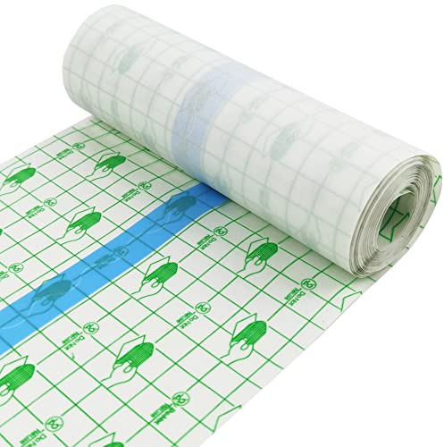 Benda Trasparente Impermeabile，15cm x 5 m Cerotti Elastici di Fissaggio Nastro Tatuaggio Aftercare Cerotto Impermeabile Bendaggio Antiallergico per Ferite Sport Bagno