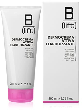 Blift Dermocrema Attiva Elasticizzante, Viso-Corpo, con Meadowfoam Oil, Olio di Mandorle Dolci, Argan e Vinaccioli e Vitamina E, Pelli Sensibili, 200ml