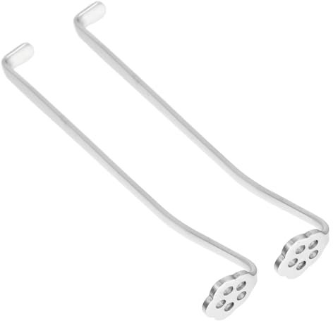 MAGICLULU Stainless Steel Manual Lemon Juicer Squeezer 2pcs Stirring Sticks for Citrus Easy Juicing Polished Surface Silver