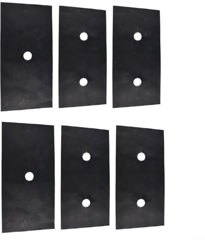 6 PCS Gas Hob Range Protectors, 5-Hole Stove Burner Covers, Reusable Gas Stove Burner Covers, Cleaners Cooker Covers Gas Stove Mats for Fast Kitchen Cleaning