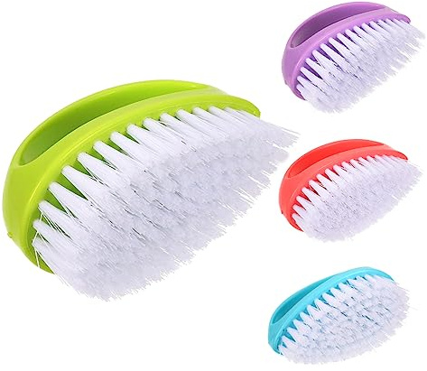 Cabilock 4 Piezas cepillo de limpieza cepillo de mano coderas voleibol cepillo para fregar uñas cepillar cepillo uñas cepillo de fregar cepillo para limpiar multifunción cepillo de ropa