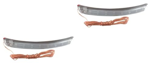OUNONA 2pièces Automobile Lampe De Signalisation Pour Miroir Rétroviseur Éclairage De Virage Lumière Jaune Anti-collision Et Étanche