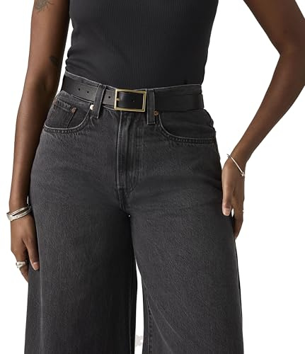 Levi's Damen Rectangle Buckle Belt Bovine Leather Belt (1er Pack)