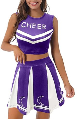 Cheerleader Kostüm Damen Rot Schwarz, Cheerleader Kostüm Damen, Formel 1 Kostüm Damen Karneval Kostüm Herren Faschingskostüme Damen Cheerleader Pompons Für Karneval Mottoparty