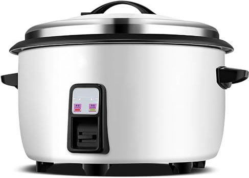 Cuiseur de Riz Commercial, cuisinière de Riz de Grande capacité 8-45L, Pot intérieur antiadhésif, pour Le Restaurant/Cantine/hôtel/école （8-65 Personnes） Cuideur de Riz (28L)