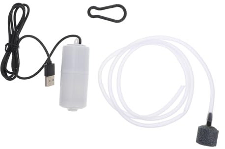 COLLBATH Usb Aquarium Luftpumpe Kleine Sauerstoffpumpe Mit Usb Anschluss Kompakt Leicht Für Zierfische Und Aquarien