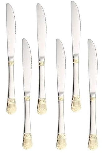 Besteckset, 6/24/36/48/60/72-teilig, Edelstahlmesser, Silber, 60-teilig (Silber, 36-teilig)