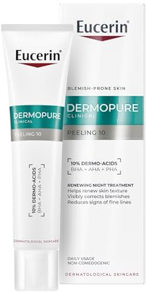Eucerin Dermopure Clinical Peeling 10 Treatment 40ml, Renewing Facial Serum with 10% Dermo-Acids and Salicylic Acid, Exfoliating Serum for Oily, Blemish-Prone Skin