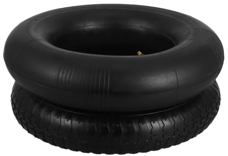 SUPVOX Electric Scooter Tire Inner Tube Set Durable Rubber Replacement Kit with Straight Valve Stem for Garden Carts and Wheelbarrows Easy to Install Fit