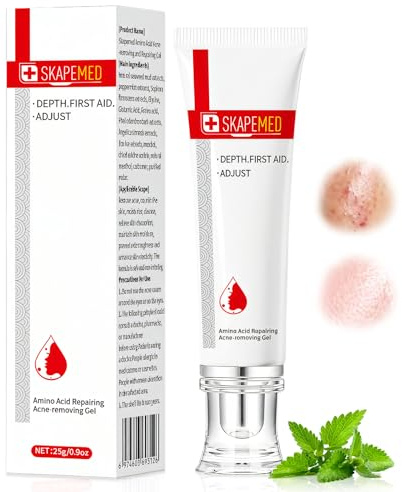 25g Gel Antiacne Viso, Anti Acne Crema, Anti-Imperfezioni Gel per Pelle con Tendenza Acneica, Riduce Brufoli, Punti Neri e Rossori, Rinnovamento Della Pelle, Migliora l’Aspetto della