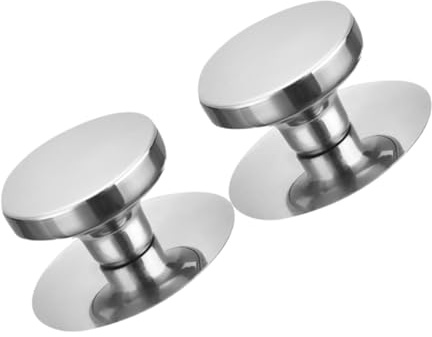 STOBAZA 2 Pièces Bouton de Couvercle Pot Résistant Haute Température Poignée Amovible Antibrûlure pour Poêle et Casserole Lot pour Remplacement Cuisine