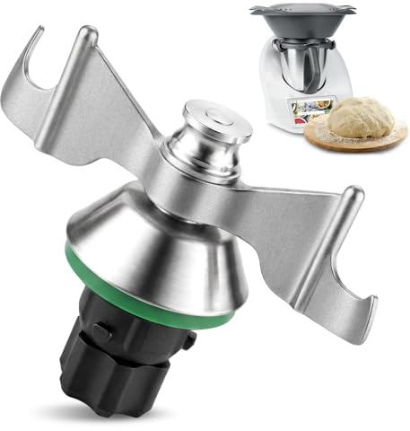 Ecofocet Lama Impastatrice per Bimby TM5 TM6 TM7, Coltello per Impastare in Acciaio Inox, Accessori Ricambi per Pane e Pizza, Compatibile con Robot da Cucina Vorwerk Thermomix, Facile da Pulire