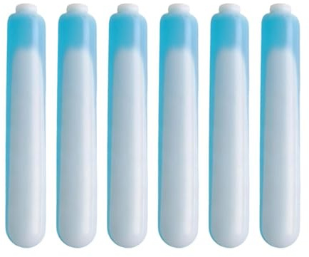 Bastoncini Refrigeranti Per Bottiglie D'Acqua,6 Pezzi, Portatile, Riutilizzabile e Sicuro - Stick Di Ghiaccio Congelabili,Per Casa, Viaggi, Campeggio, Condizionatore Ventilatore, Portapranzo, Frigo, B