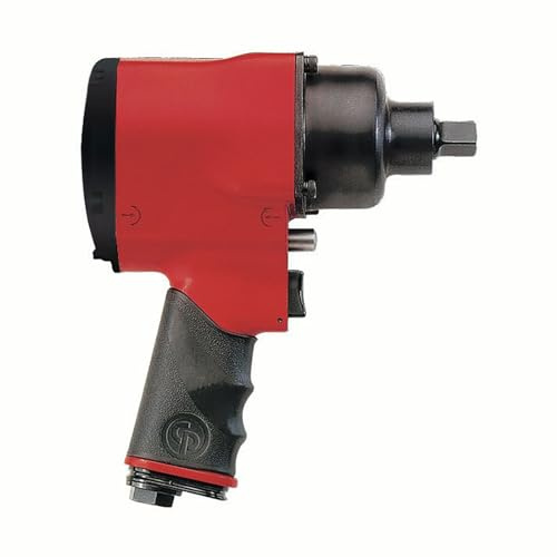 Chicago Pneumatic CP6500-RSR - Llave de impacto neumática de 1/2 pulgada, mango de pistola, salida inversa de par máximo 630 pies lbf / 850 Nm, 6400 RPM, martillo doble