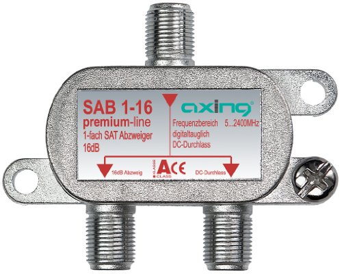 Axing SAB 1 – 12 – Distribuidor de Antena con pérdida de derivación (5 – 2200 MHz)