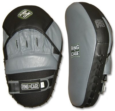 Leather Curved Pro Punch & Kick Mitts for Boxing, Muay Thai, MMA, Kickboxing, Martial Arts