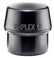 Halder 3202040 40 mm EH 3202 Rubber Simlpex Soft-Face Mallet Head - Multi-Colour