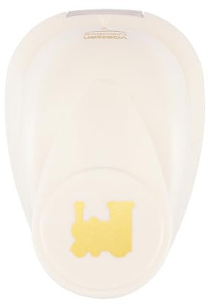 Vaessen Creative Perforadora de Papel, Tren, Talla S, Para Proyectos DIY, Scrapbooking, Creación de Tarjetas y Más