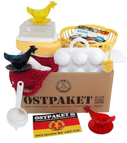 OLShop AG Ostpaket Haushalt mit 13 typischen Kultprodukten aus der DDR Geschenkidee