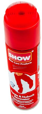 SHOW 250ml Suede Renovator Spray, 1 unit for suede & nubuck shoes and boots