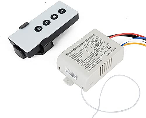 Interruptor de control remoto digital de 220 V inalámbrico de 3 vías de encendido/apagado, lámpara de luz digital interruptor conmutador de pared con control remoto