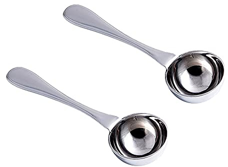 2 Pcs Coffee Scoop Measuring Spoon Sugar Tea Coffee Spice Measure Scoop Stirring Spoon for Coffee, Loose Tea, Sugar or Flour (15ML)