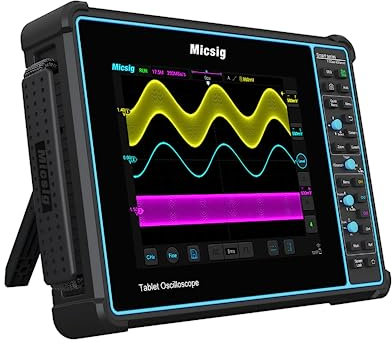Micsig Oscilloscope/Current/Votagle probe SATO1004 8'' Tablet Digital Touch Screen Oscilloscope Handheld Full Touch Oscilloscope with Multimeter 4 Channel 100Mhz