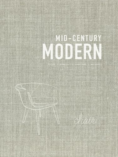 Mid Century Modern - Chair | A Decorative Hard Cover Coffee Table Book with Realistic Linen Fabric Design: Ideal Decorative Stacking Piece for ... Grid Journal Pages Inside (Designer Decor)