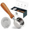 Gritty Blenders 51mm Bottomless Portafilter with Compatible Puck Screen and Basket | Compatible with De'Longhi Dedica EC680-685, and Smeg ECF Models Only, 3 Ear-Portafilter