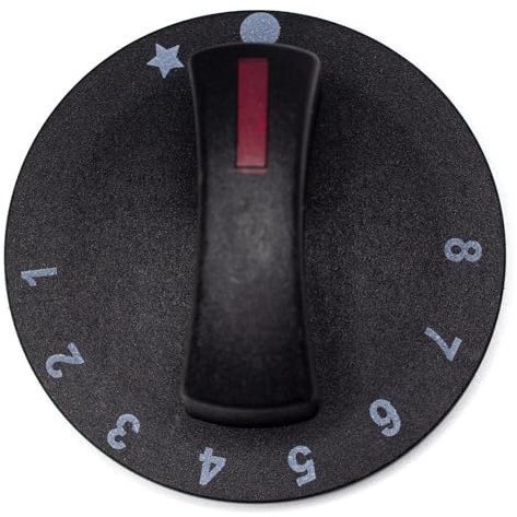 Knebel Drehknopf Thermostat 1-8 ø 71mm Achse ø 6x4,6mm für Amatis, Fagor