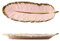 Disoza Plateau de décoration Plume Plateau de décoration Bijoux Plateau céramique clé Plateau Assiette Assiette à Manger Plateau à Dessert Porcelaine Porte-clés Couloir Porte-clés (37 * 12.5 * 3.5cm)