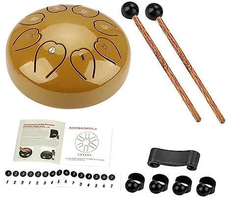 GLSTOY Portable Tongue Drum Holzhandtrommel Für Musiker Einsteiger Und Profis Angenehmer Klang Leicht Spielbar Vielseitig Für Yoga Meditation Und Musikperformance Kreatives Geschenk