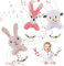 HAGOT 3PCS Baby-Rasselspielzeug, 0–12 Monate, Weiches Baby-Rassel-Sensory-Spielzeug, Neugeborenen-Rassel, Geschenk für Säuglinge, Kleinkinder, Babys, Jungen und Mädchen