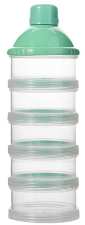 Doseur De Lait, Distributeur De Lait en Poudre Portable Avec 5 Compartiments Boîtes Empilables Convient Pour Les Collations, Lait En Poudre, Collations