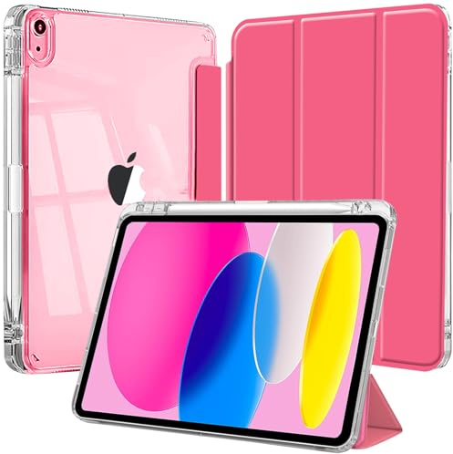 Case for iPad (A16) 11th/10th 2025/2022 with Pencil Holder Watermelon Red