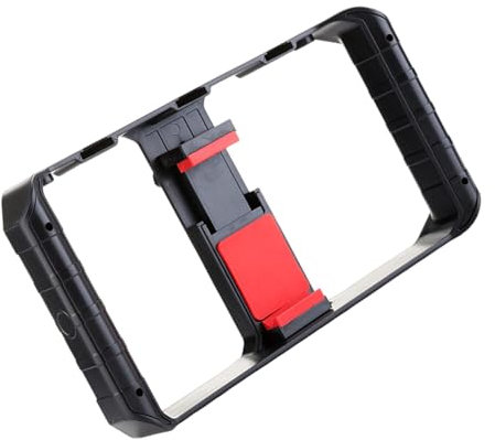 Estabilizadores ajustables para smartphone en ángulo para vloggings y streaming en vivo con construcción ABS