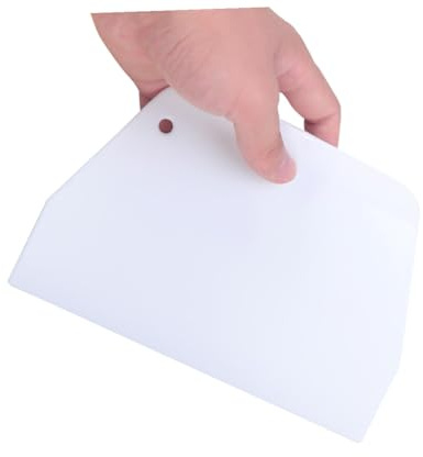 DOITOOL Grattoir Pâtisserie Plastique Alimentaire Outil Lisseur de Gâteau Pratique et Léger pour Décoration Forme Trapezoïdale Petit Modèle Accessoire Réutilisable pour Cake Making