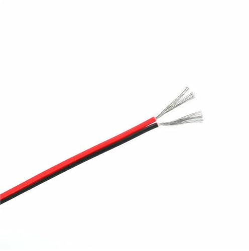 1 pz. Cavo flessibile in silicone nero - Cavo in rame stagnato a 2 conduttori for applicazioni ad alta temperatura, tensione nominale 10-30 AWG 600 V(16AWGx2Px3meter)