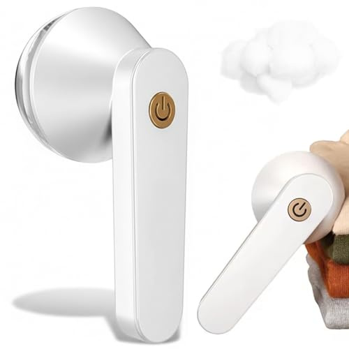 Ameble Levapelucchi Elettrico, Rasoio per Tessuti con Lame a 6 Lame - USB C Ricaricabile, Rimuovi Pelucchi Veloce per Vestiti, Maglioni, Divano, Mobili.