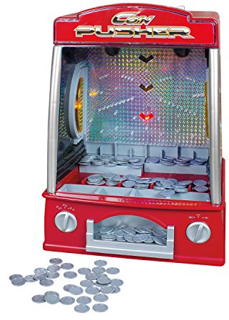Global Gizmos Máquina atrapa Monedas de Juguete, Funciona con Pilas, con Luces y Sonido