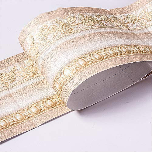 Bordüre Selbstklebend PVC Tapete Aufkleber,Wandtattoo,Wasserdichte Bad Bordüre Stciker,Wandbordüre fur Küche, Badezimmer, Wand Decor (#3)