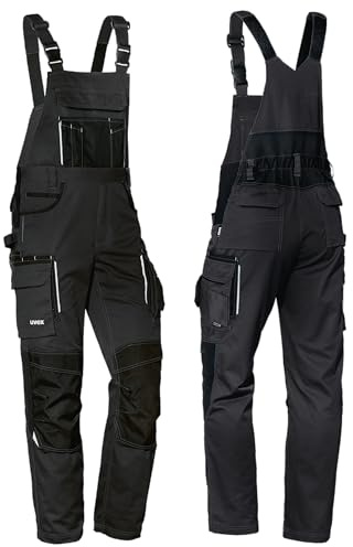 Uvex Tune-up Lange Herren-Arbeitshose - Lange Latzhose mit Knietaschen - Premium Latzhosen