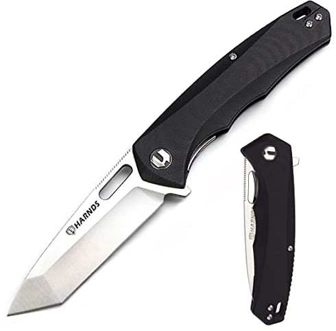 Harnds Pollux CK6119 Klappmesser, Aus-8, japanische Stahlklinge, Griff G10, 3 Farboptionen, 2 Positionen-Clip, 123g