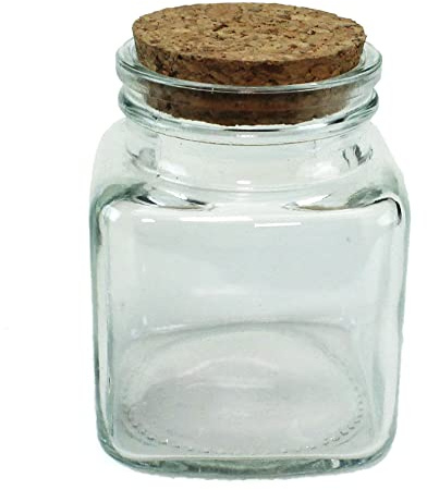 Barattolo in vetro porta confetti 5x5x6,5cm 80ml (Kit 48 Pezzi, 48)