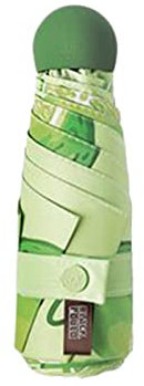 RybdaFDc ombrello, ombrello da spiaggia, Mini ombrello da viaggio, ombrellone compatto leggero portatile, mini ombrello pieghevole leggero con custodia a capsula for uomo e donna(Color:Green)