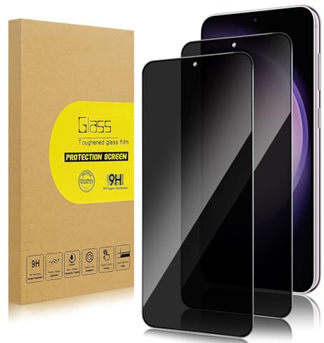 Lokyoo 2 Stück Sichtschutz Full Screen für Samsung Galaxy S23 | Anti-Spy Panzer Schutz Glas Folie Schutzfolie, Kante zu Kante Displayschutz Hat Keinen Einfluss auf die Hülle