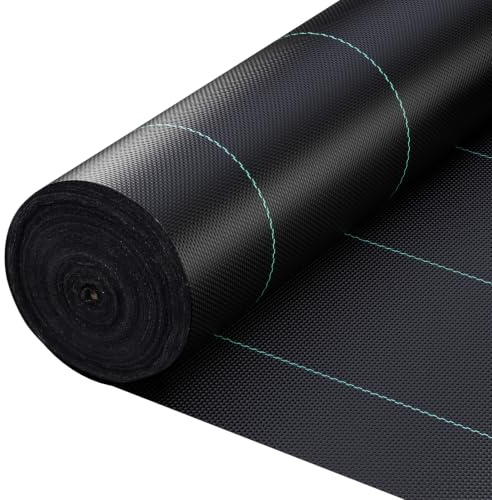 ORTOSUD Malla Antihierbas 2x100m,200m² Malla contra Malas Hierbas,Tela Geotextil para Control de Maleza,Tela Antihierbas, Tejido Permeable al Agua,Anti-UV,Protección césped Artificial