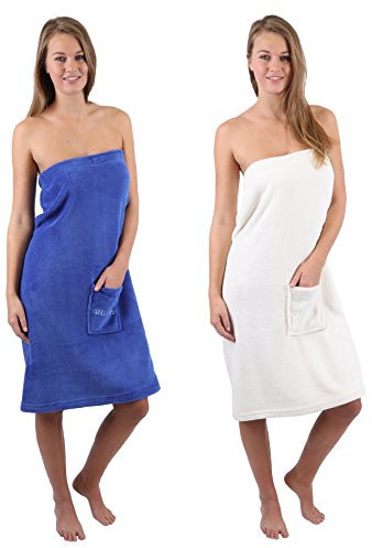 Betz Kilt da Sauna per Donne Colore: Blau Crema Dimensione Damen/Blu