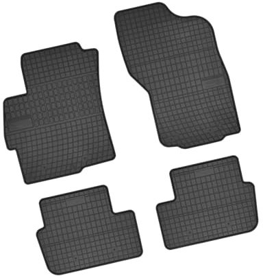 Bär-AfC MI02384 Gummimatten Auto Fußmatten Schwarz, Erhöhter Rand, Set 4-teilig, Passgenau für Mitsubishi Lancer Typ CYO Baujahr ab 2007 4 & 5-TRG., LIM. und Sportback