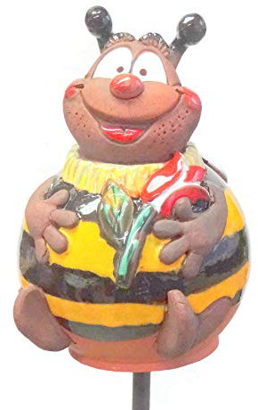TB Biene Papa Willi Gartenkugel Gartenstecker Blumenstecker Keramik